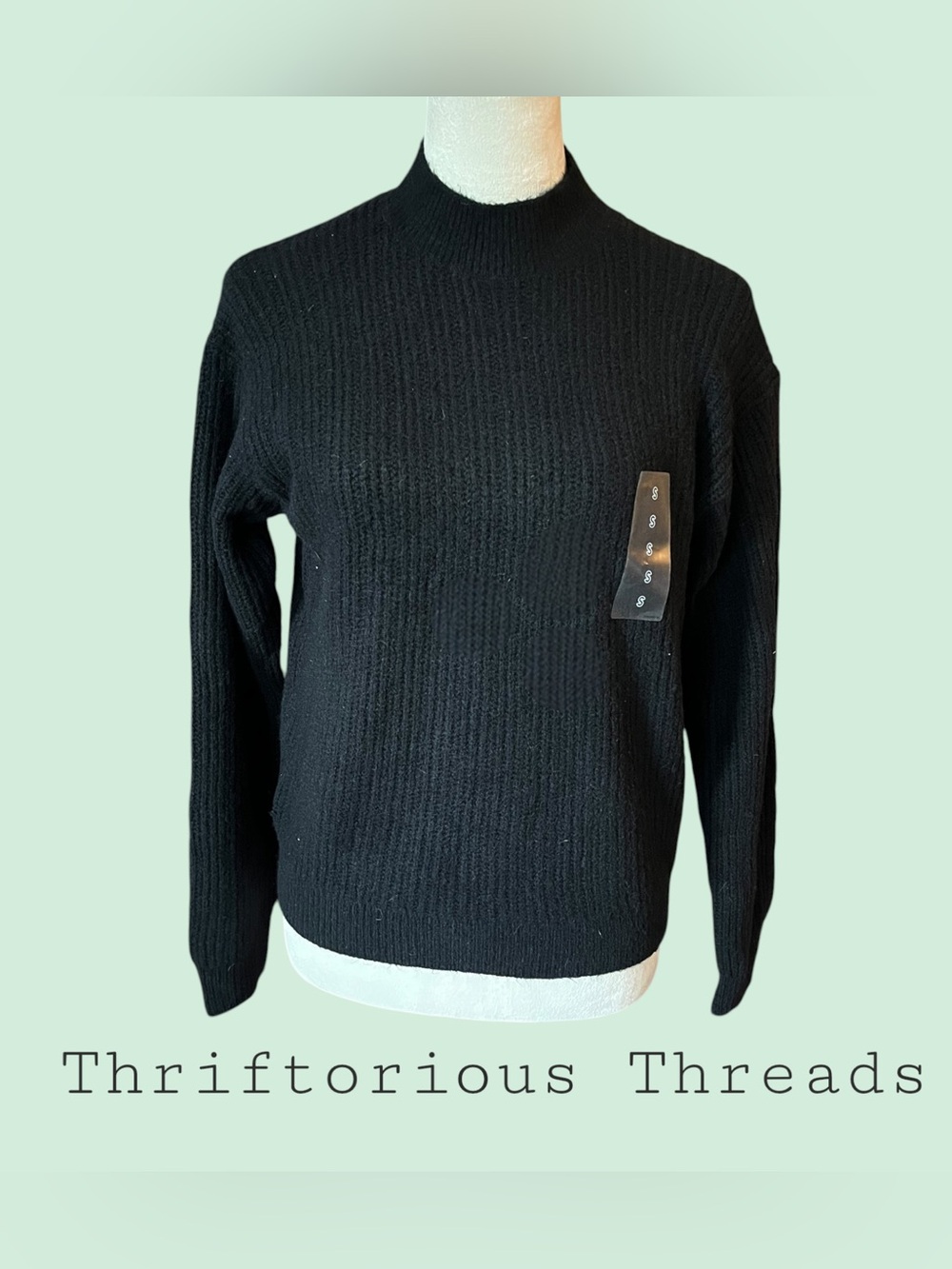 Uniqlo Soufflé Yarn Mock Neck Long Sleeve Sweater NWT
